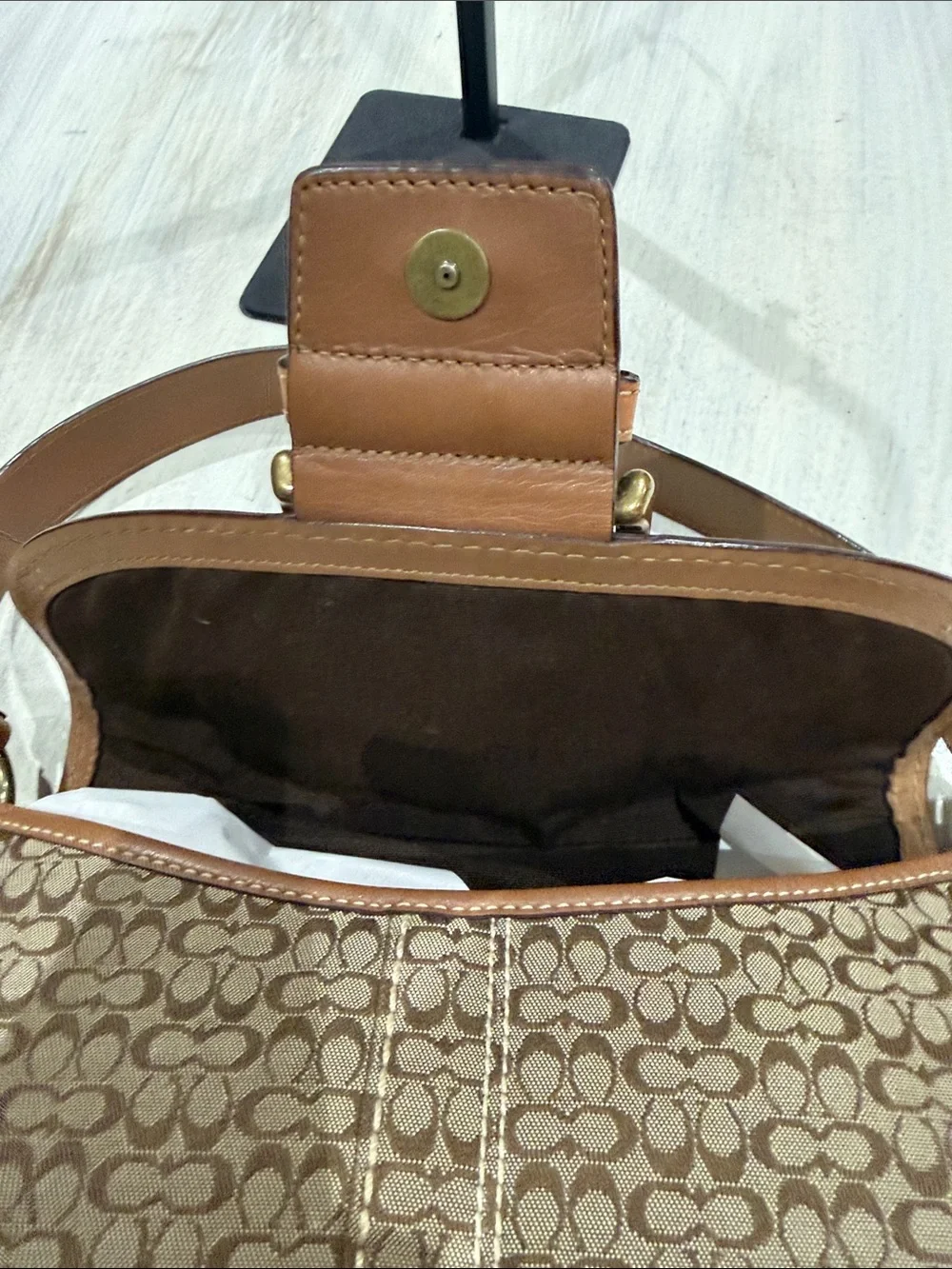 Rare Vintage Y2K Coach SoHo Renaissance Bohemian Patchwork Buckle Flap Bag